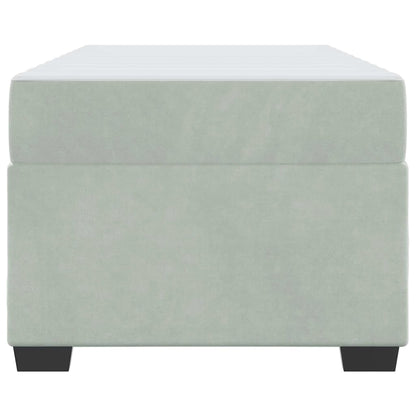 Struttura del letto Grigio chiaro 90 x 190 cm Tessuto