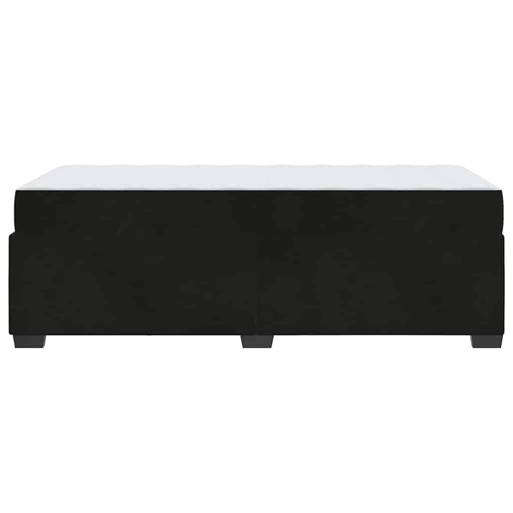 Struttura del letto con materasso Nero 100 x 200 cm Tessuto