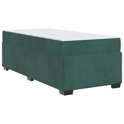 Struttura del letto Verde Scuro 100 x 200 cm Tessuto | homemem39