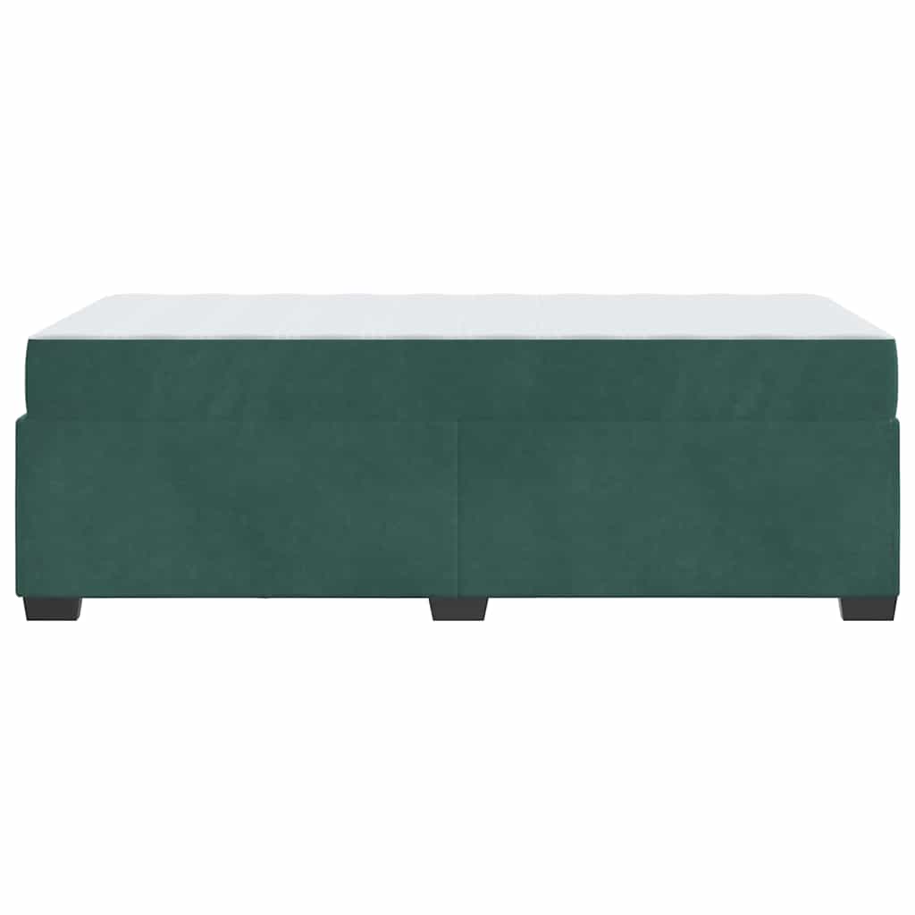 Struttura del letto Verde Scuro 100 x 200 cm Tessuto | homemem39