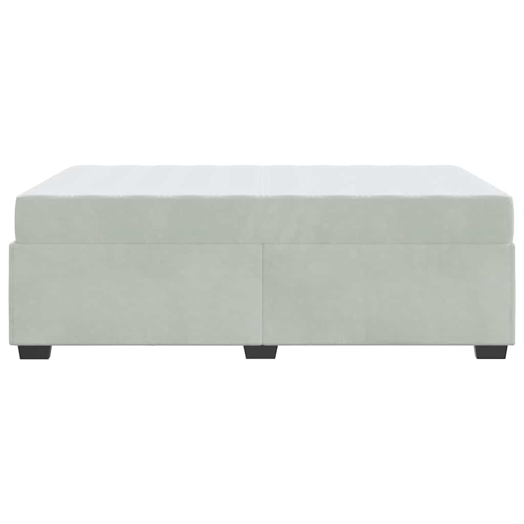 Struttura del letto Grigio chiaro 120 x 190 cm Tessuto