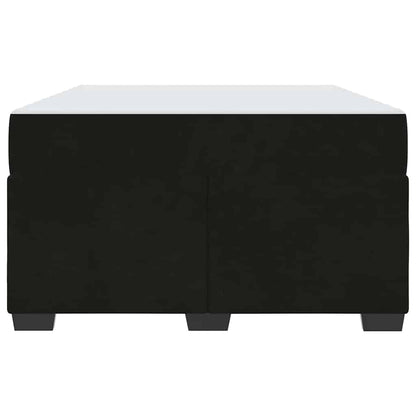 Struttura del letto con materasso Nero 120 x 190 cm Tessuto