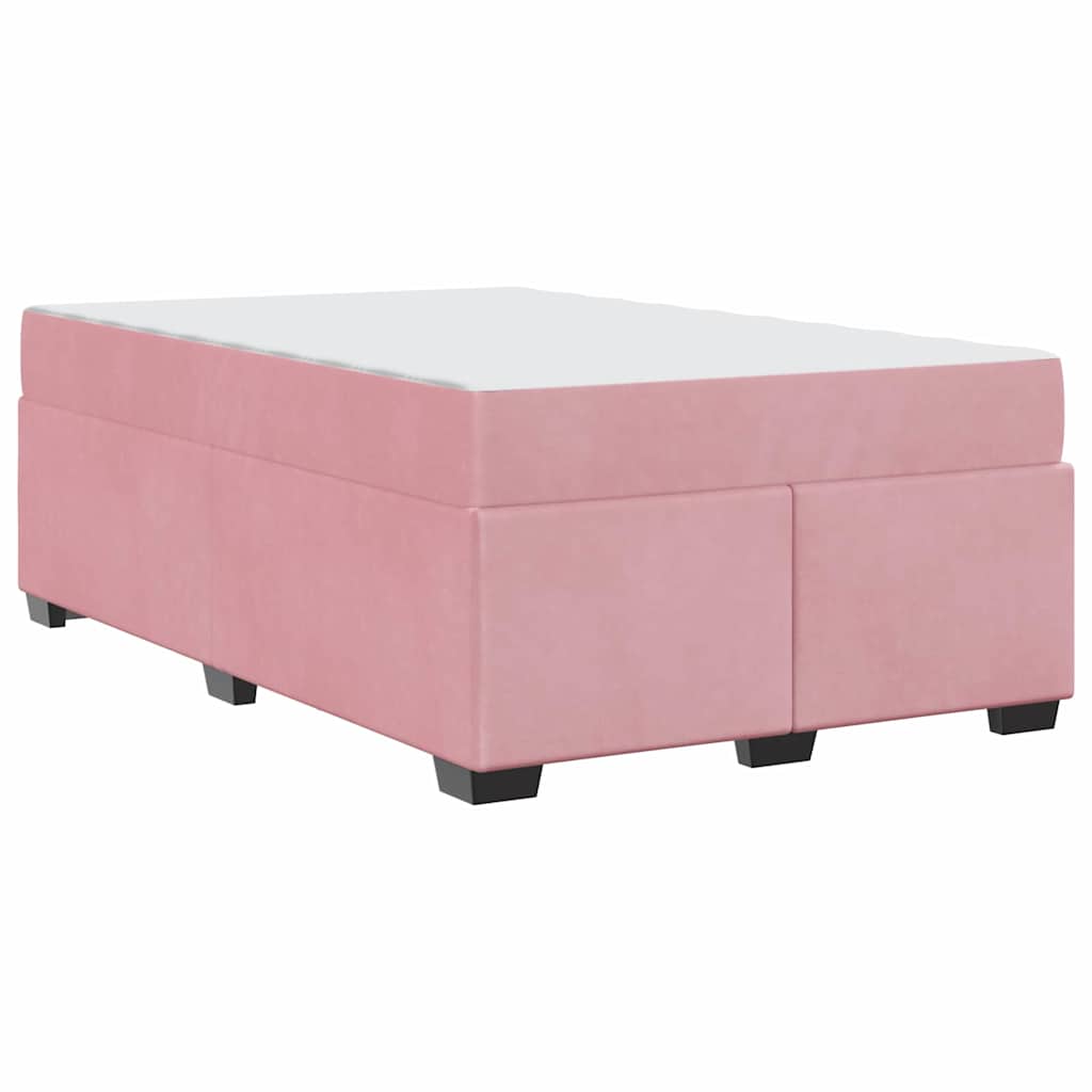 Struttura del letto con materasso Rosa 120 x 200 cm Tessuto | homemem39