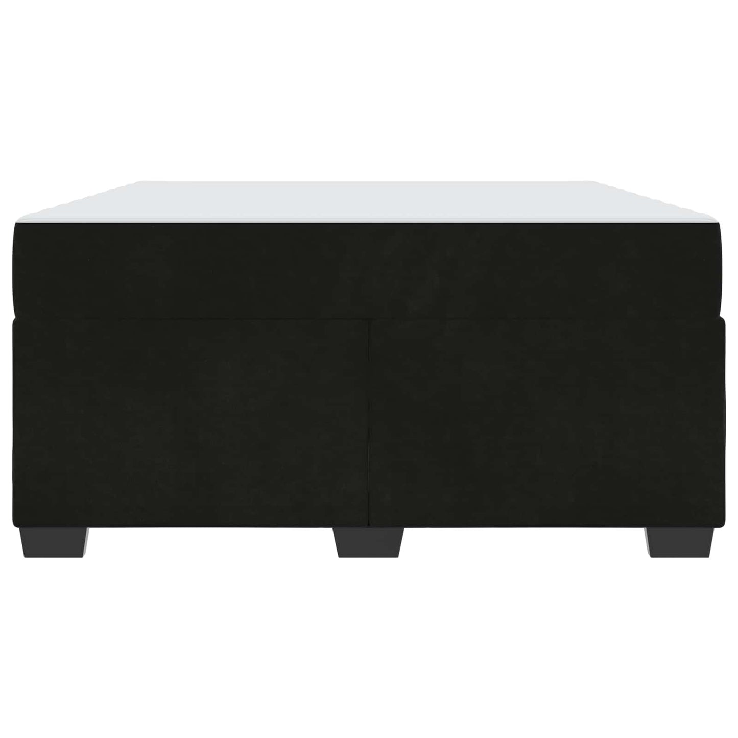 Struttura del letto con materasso Nero 140 x 200 cm Tessuto | homemem39