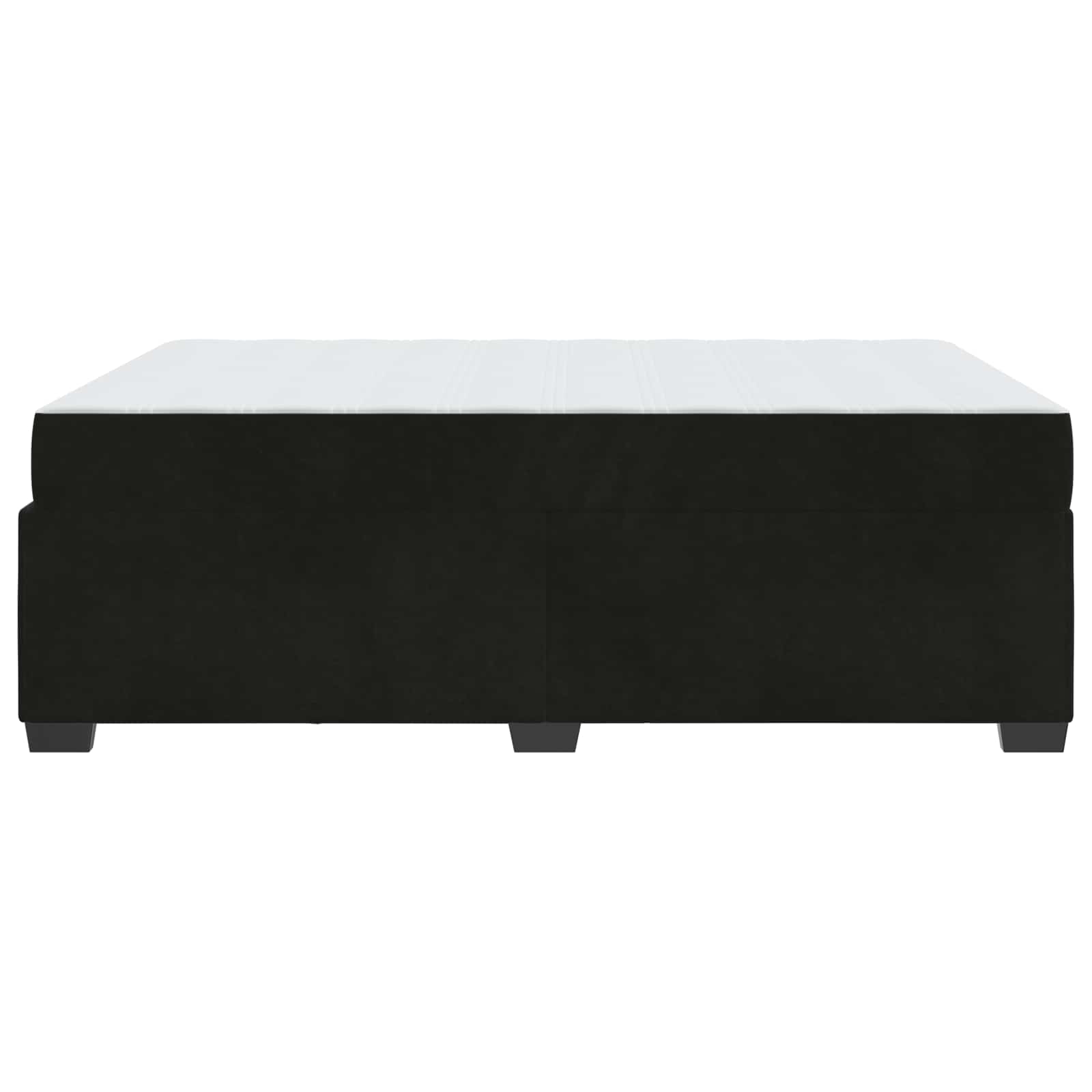 Struttura del letto con materasso Nero 140 x 200 cm Tessuto | homemem39