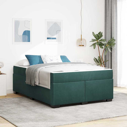 Struttura del letto Verde Scuro 140 x 200 cm Tessuto | homemem39