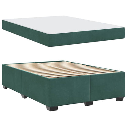 Struttura del letto Verde Scuro 140 x 200 cm Tessuto | homemem39
