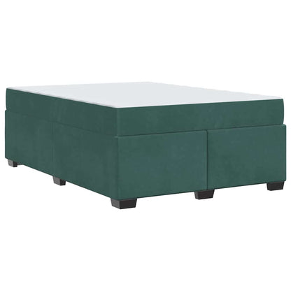 Struttura del letto Verde Scuro 140 x 200 cm Tessuto | homemem39