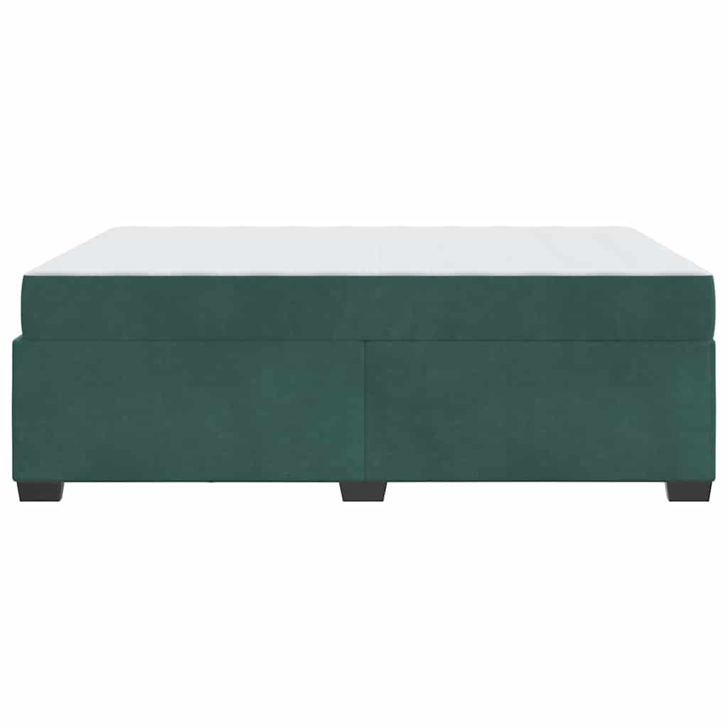 Struttura del letto Verde Scuro 140 x 200 cm Tessuto | homemem39