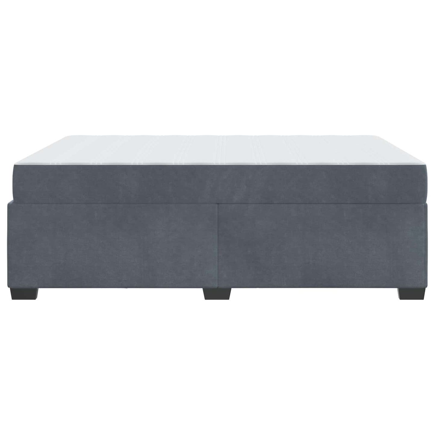 Struttura del letto Grigio scuro 160 x 200 cm Tessuto | homemem39