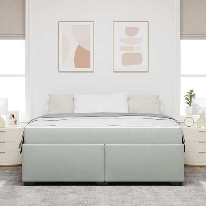 Struttura letto con materasso Grigio chiaro 180 x 200 cm