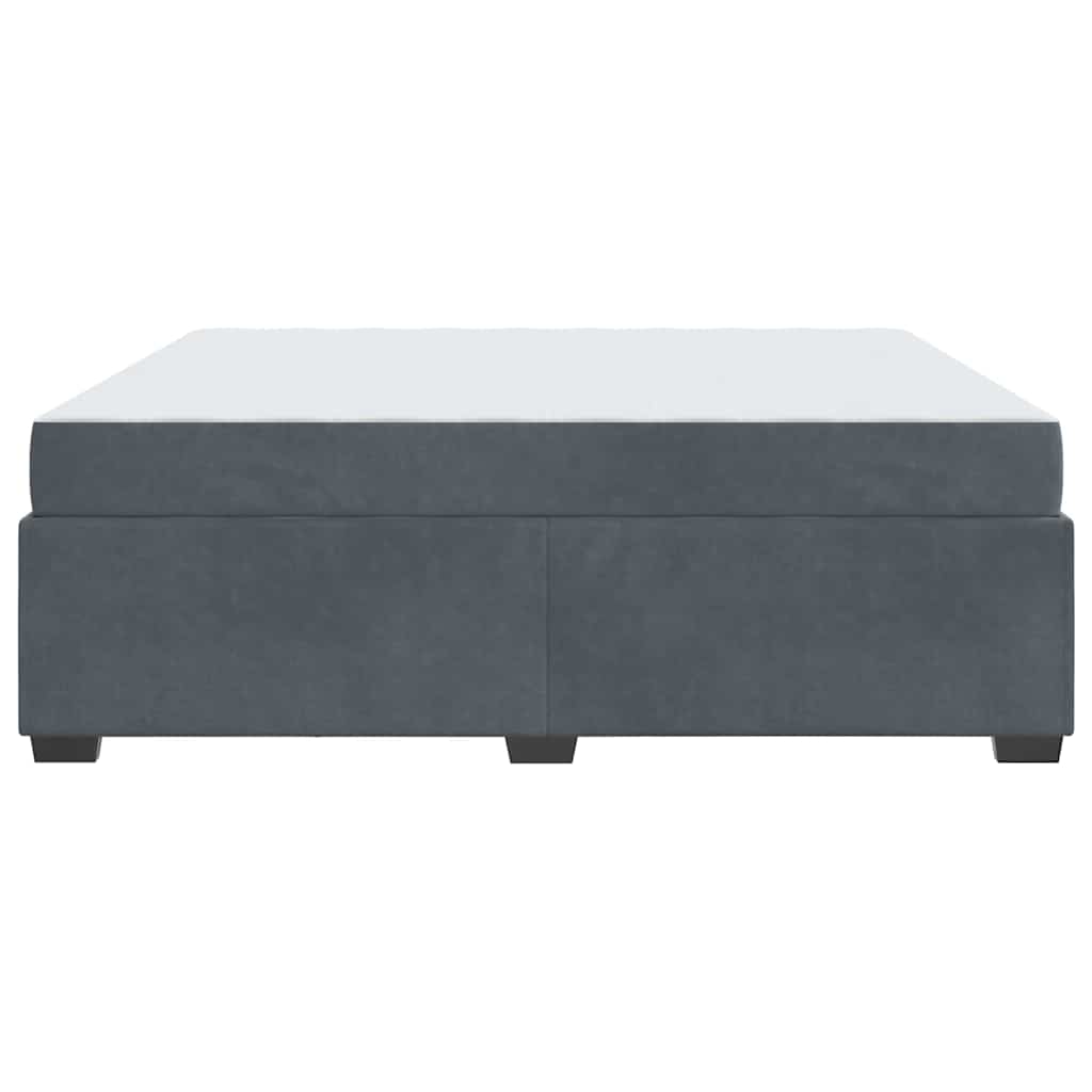 Struttura del letto Grigio scuro 180 x 200 cm Tessuto