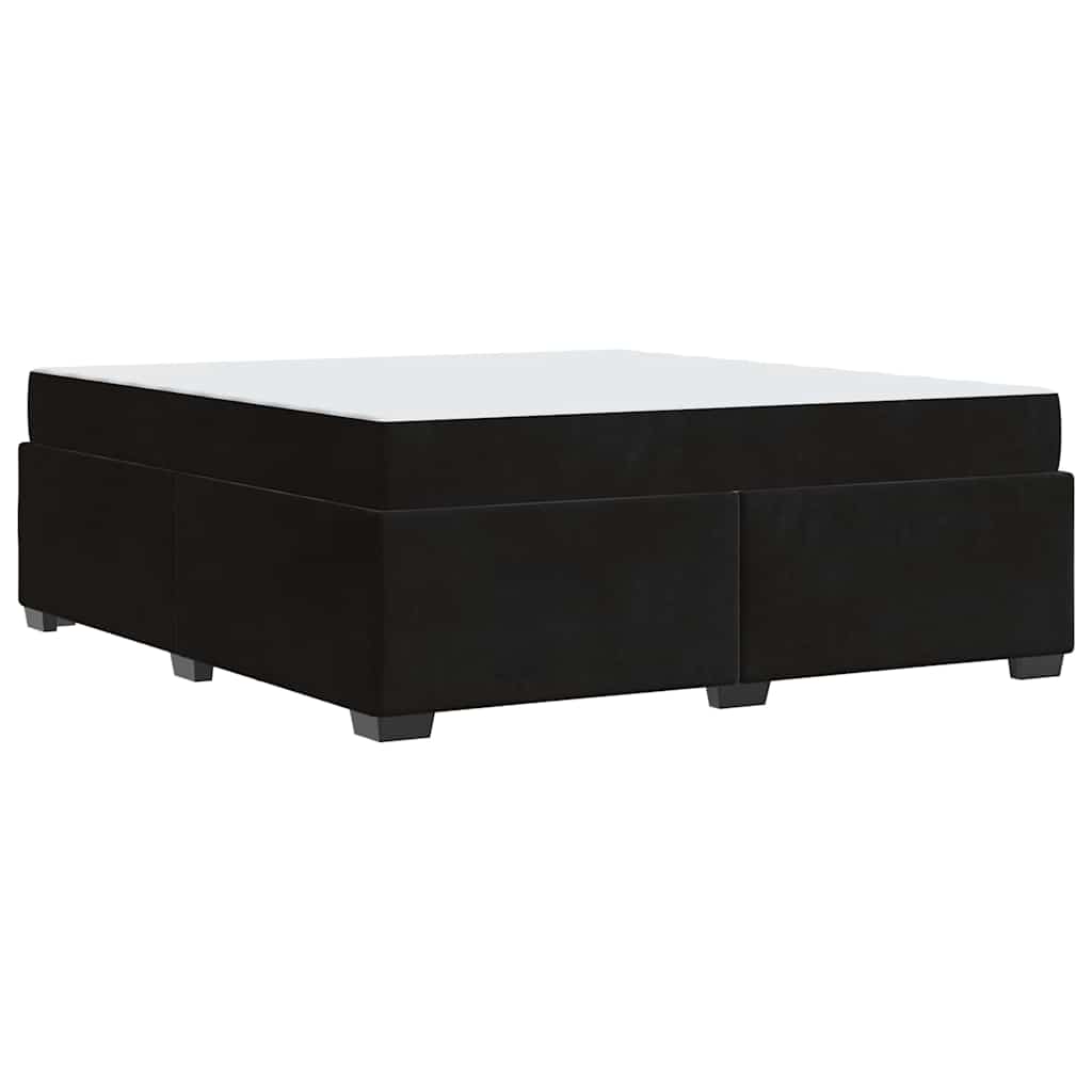 Struttura del letto con materasso Nero 180 x 200 cm Tessuto