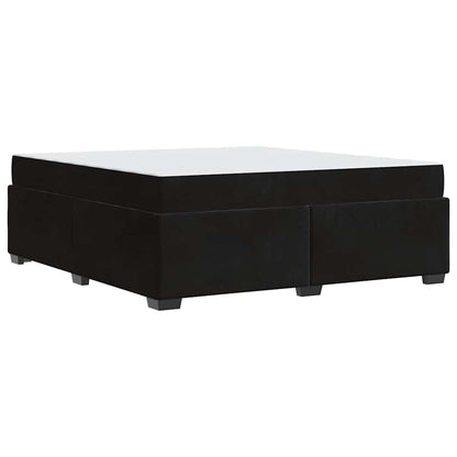 Struttura del letto con materasso Nero 180 x 200 cm Tessuto