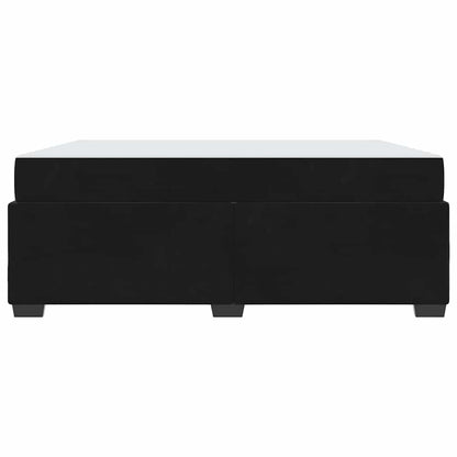 Struttura del letto con materasso Nero 180 x 200 cm Tessuto