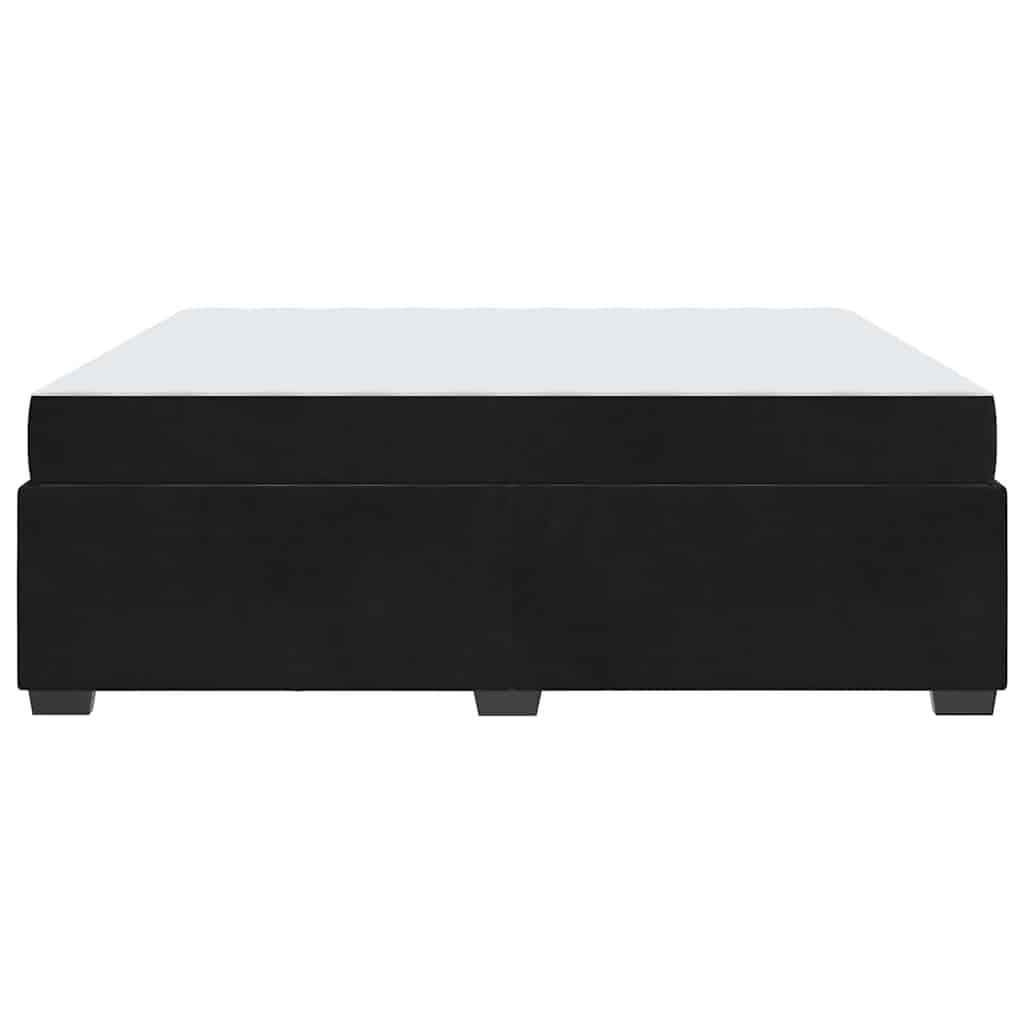 Struttura del letto con materasso Nero 180 x 200 cm Tessuto