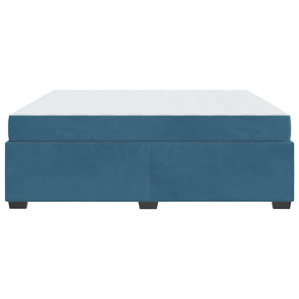 Struttura del letto Blu Scuro 180 x 200 cm Tessuto