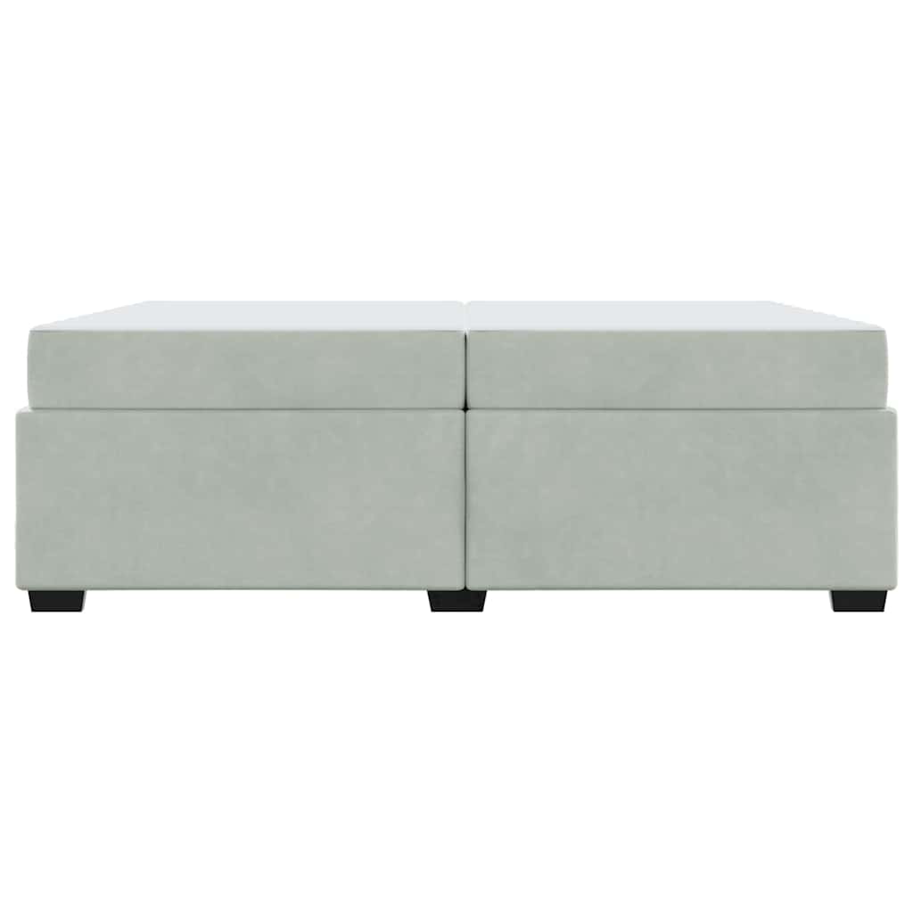 Struttura del letto Grigio chiaro 200 x 200 cm Tessuto