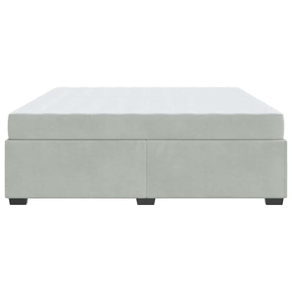 Struttura del letto Grigio chiaro 200 x 200 cm Tessuto