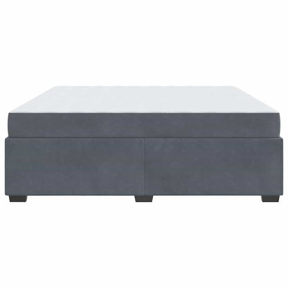 Struttura del letto Grigio scuro 200 x 200 cm Tessuto