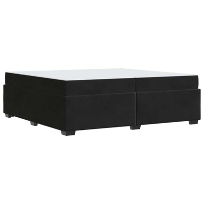 Struttura del letto con materasso Nero 200 x 200 cm Tessuto