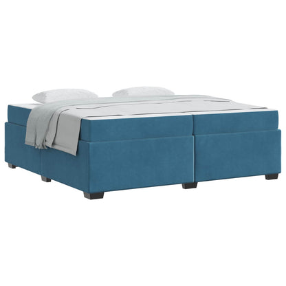 Struttura del letto Blu Scuro 200 x 200 cm Tessuto | homemem39