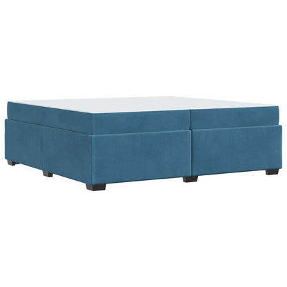 Struttura del letto Blu Scuro 200 x 200 cm Tessuto | homemem39