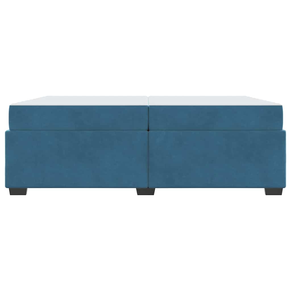 Struttura del letto Blu Scuro 200 x 200 cm Tessuto | homemem39