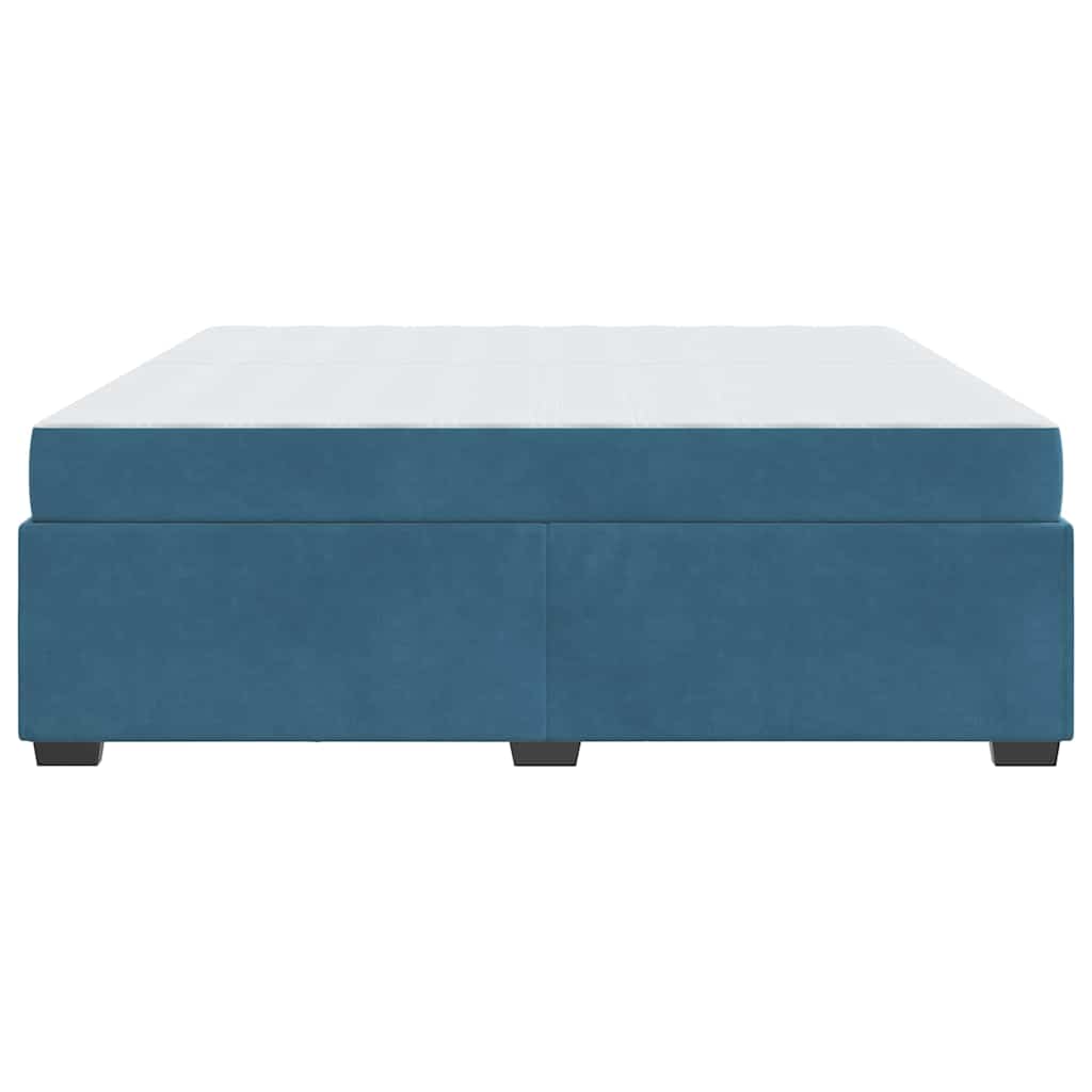 Struttura del letto Blu Scuro 200 x 200 cm Tessuto | homemem39