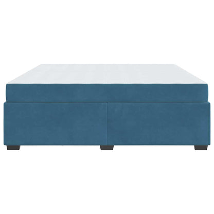 Struttura del letto Blu Scuro 200 x 200 cm Tessuto | homemem39