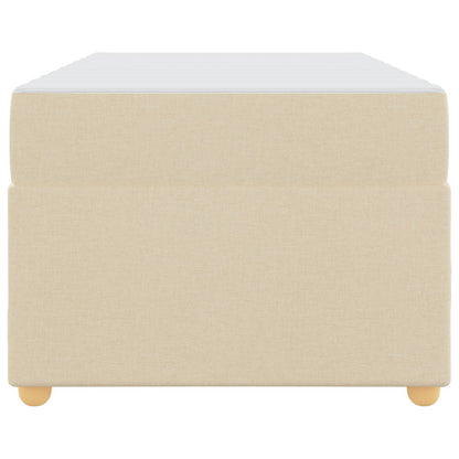 Struttura del letto con materasso Crema 80 x 200 cm Tessuto
