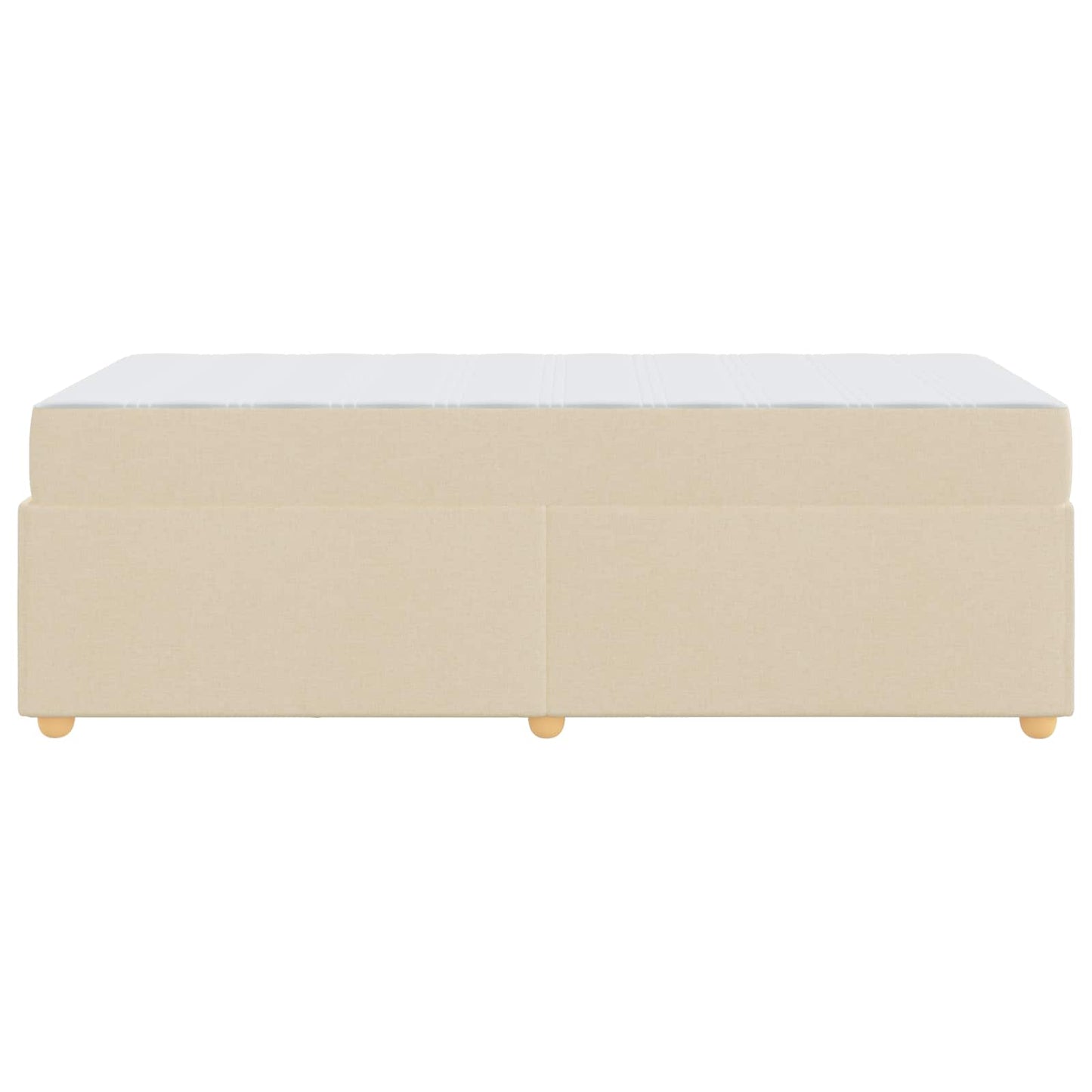 Struttura del letto con materasso Crema 80 x 200 cm Tessuto