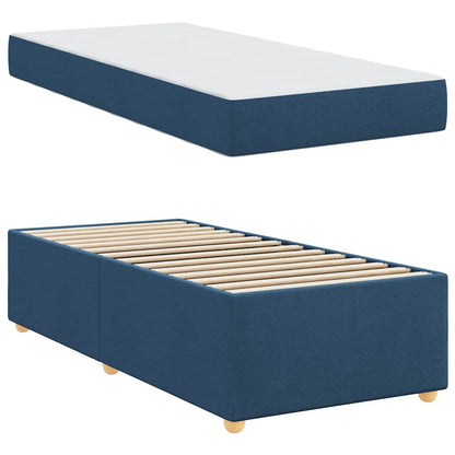 Struttura del letto con materasso Blu 80 x 200 cm Tessuto | homemem39