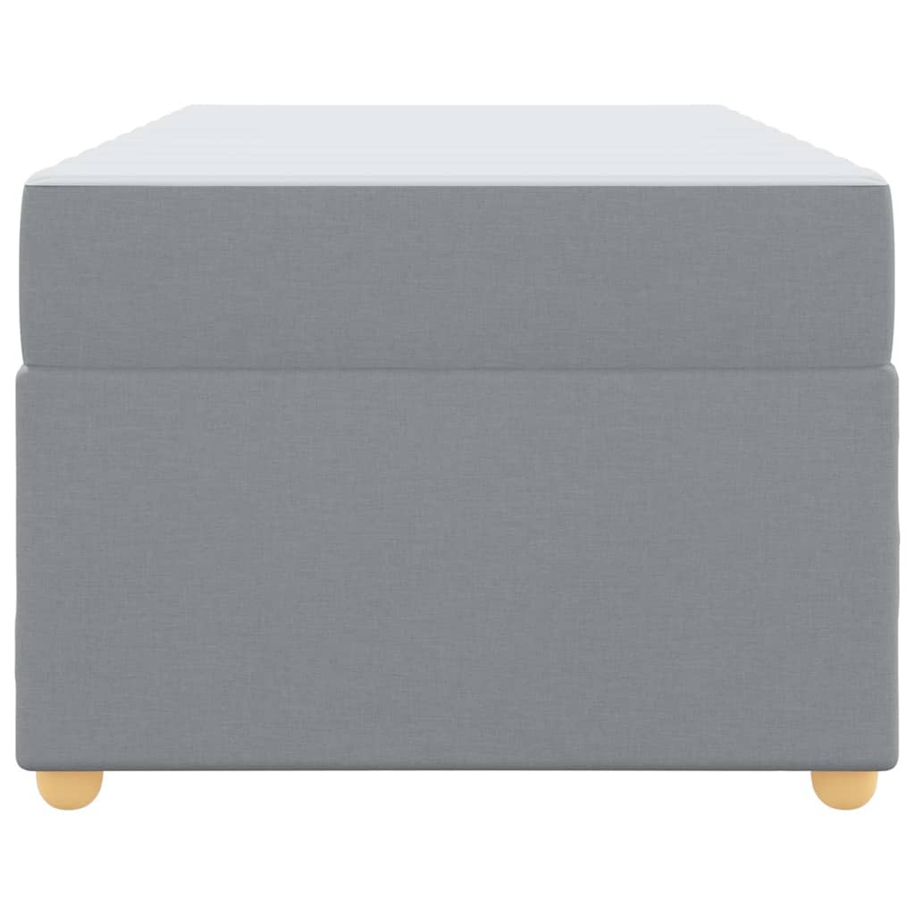 Struttura del letto Grigio chiaro 90 x 190 cm Tessuto