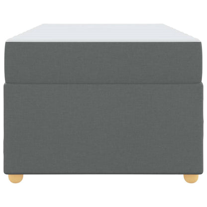 Struttura del letto Grigio scuro 90 x 190 cm Tessuto