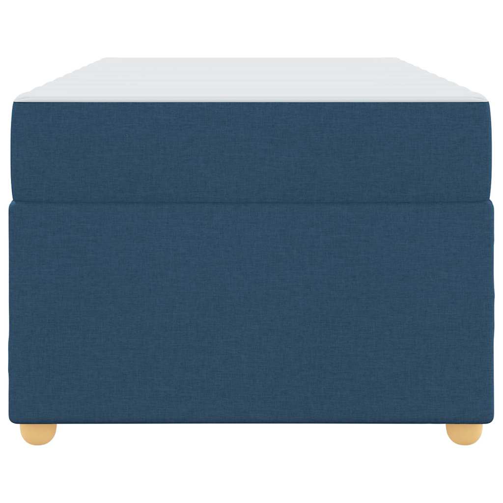 Struttura del letto con materasso Blu 90 x 190 cm Tessuto