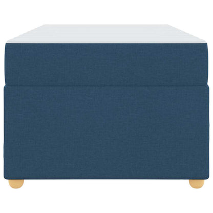 Struttura del letto con materasso Blu 90 x 190 cm Tessuto