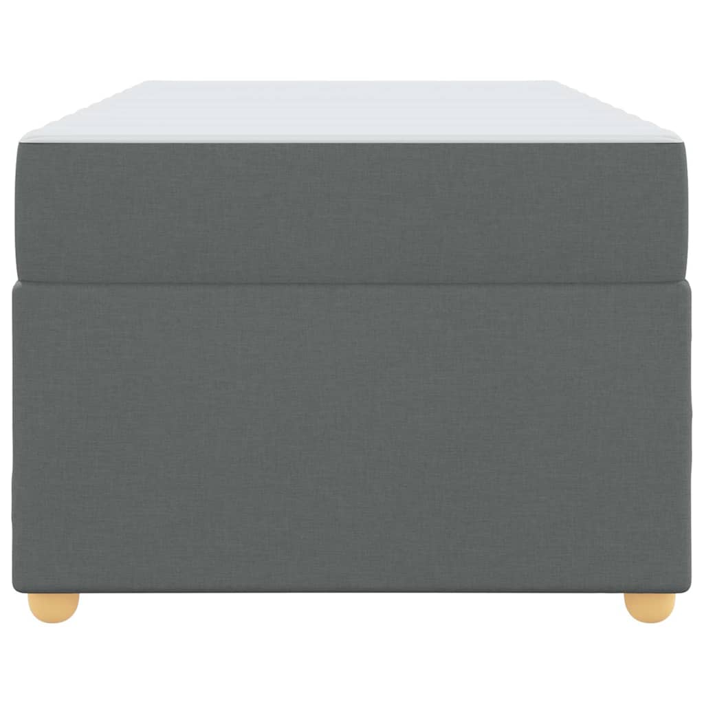 Struttura del letto Grigio scuro 90 x 200 cm Tessuto