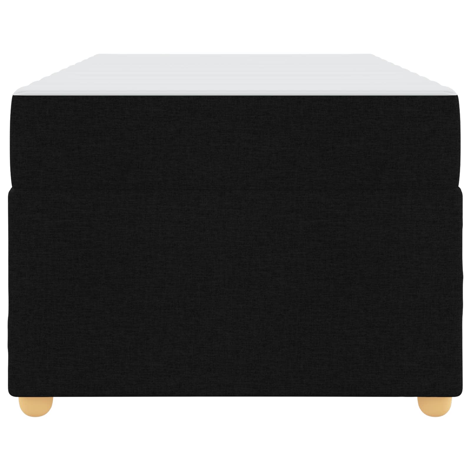 Struttura del letto con materasso Nero 100 x 200 cm Tessuto | homemem39