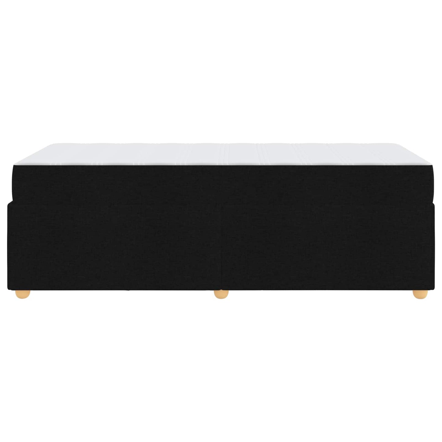 Struttura del letto con materasso Nero 100 x 200 cm Tessuto | homemem39