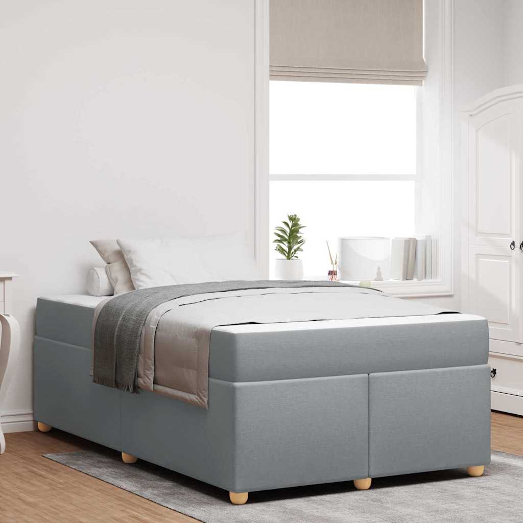 Struttura del letto Grigio chiaro 120 x 190 cm Tessuto