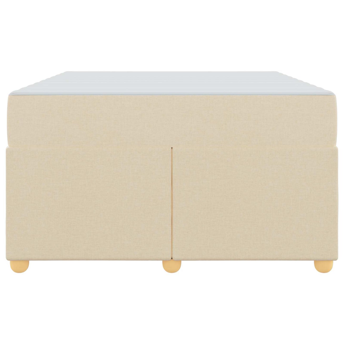 Struttura del letto con materasso Crema 120 x 190 cm Tessuto