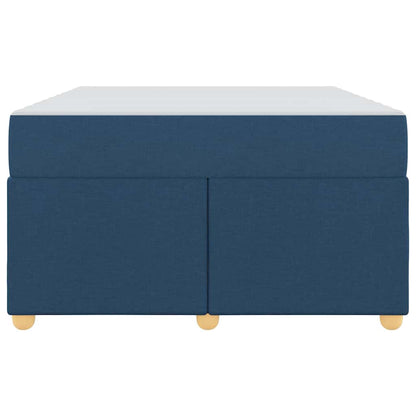 Struttura del letto con materasso Blu 120 x 190 cm Tessuto