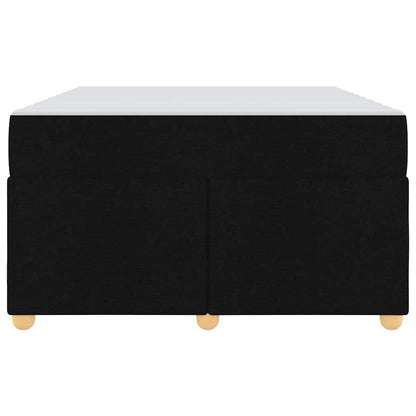 Struttura del letto con materasso Nero 120 x 200 cm Tessuto