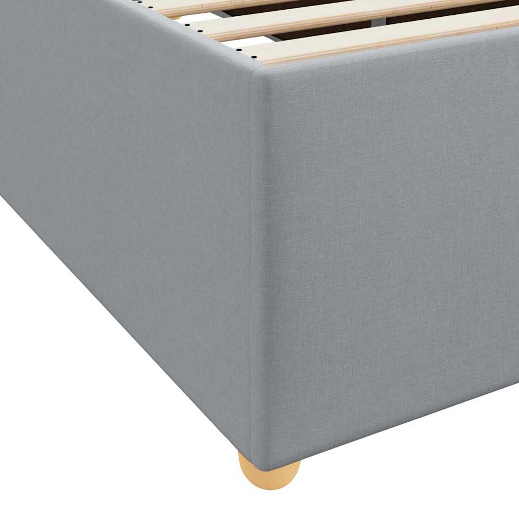 Struttura del letto Grigio chiaro 140 x 200 cm Tessuto | homemem39