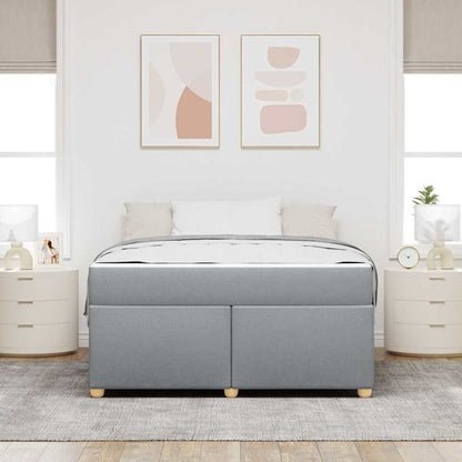 Struttura del letto Grigio chiaro 140 x 200 cm Tessuto