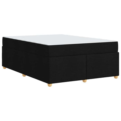 Struttura del letto con materasso Nero 140 x 200 cm Tessuto