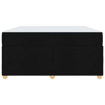 Struttura del letto con materasso Nero 140 x 200 cm Tessuto