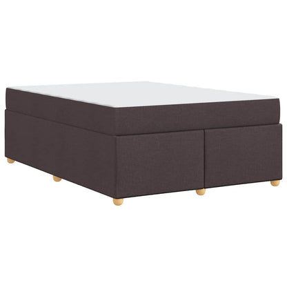 Struttura del letto Marrone Scuro 140 x 200 cm Tessuto