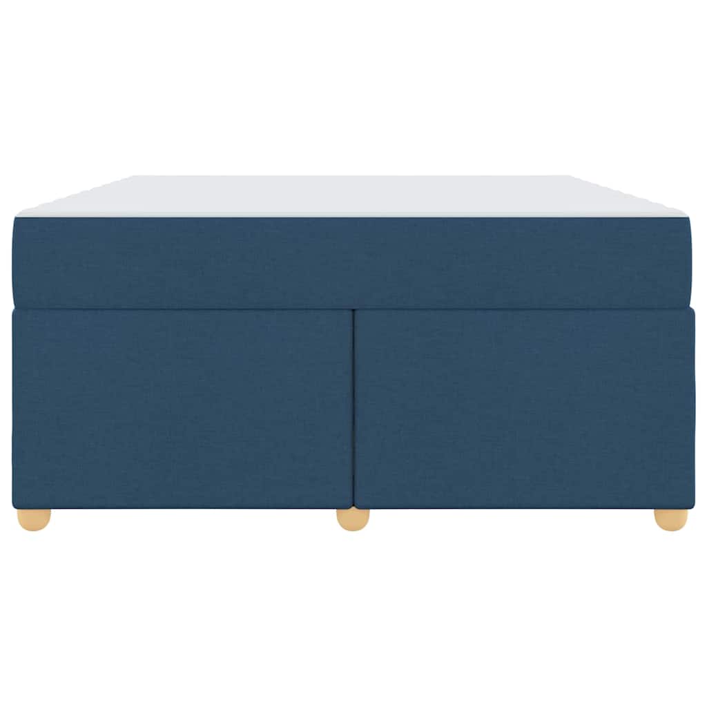Struttura del letto con materasso Blu 140 x 200 cm Tessuto